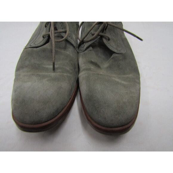 John Varvatos Mens Size 10 M Gray Suede Laces Casual Dress Shoes